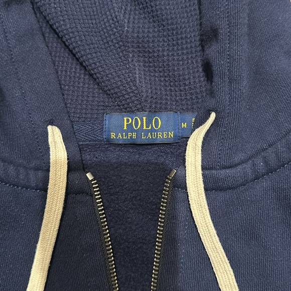 Polo Ralph Lauren Navy Zip-Up Hoodie Size:M - Picture 5 of 5